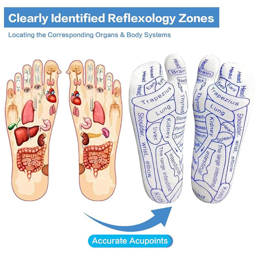 Acupressure Reflexology Socks Physiotherapy Massage Relieve Tired Feet Reflexology Socks With Massage Tools For Women And Men