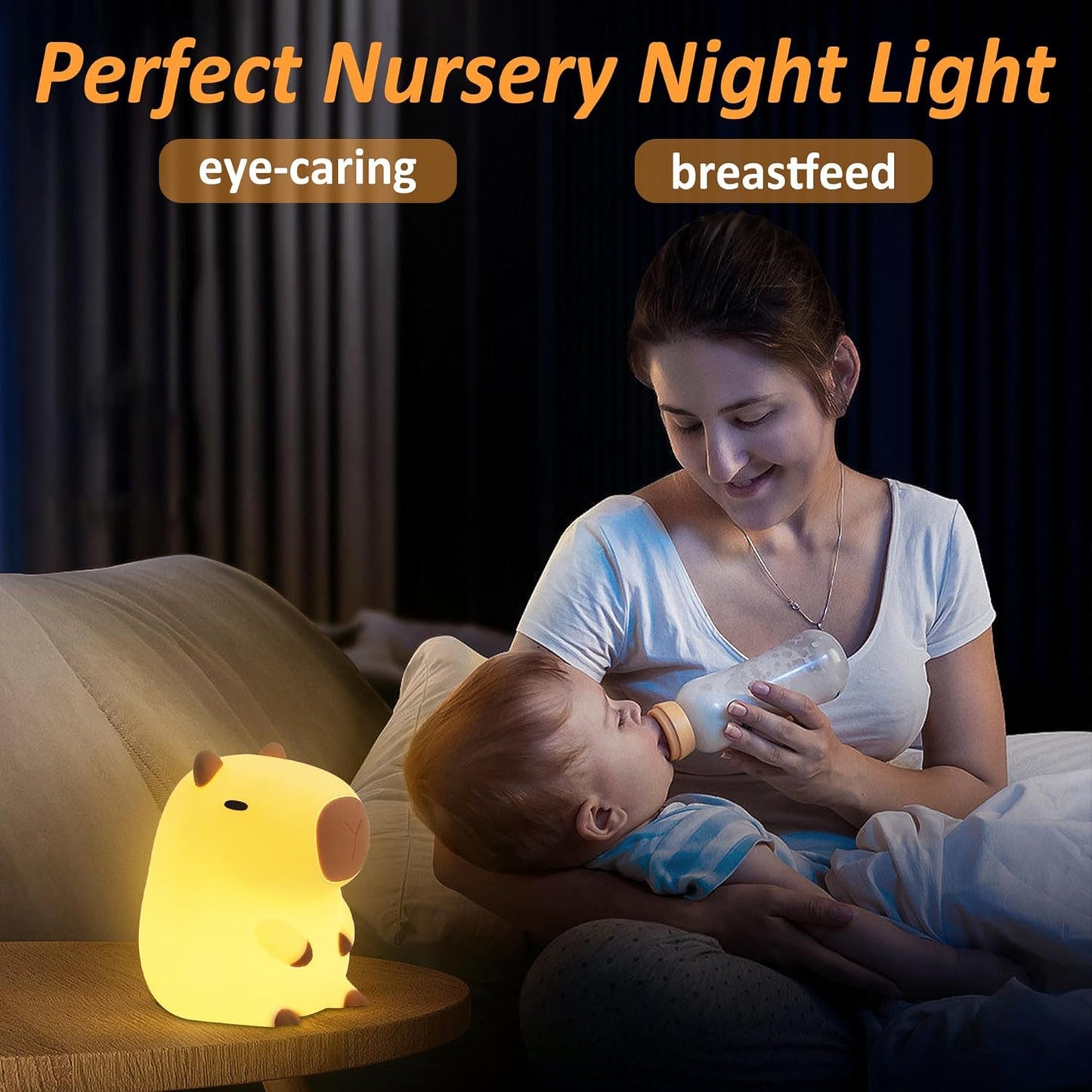 Cute Capybara Nightlight Perfect Birthday Christmas Easter Gifts for Kids.