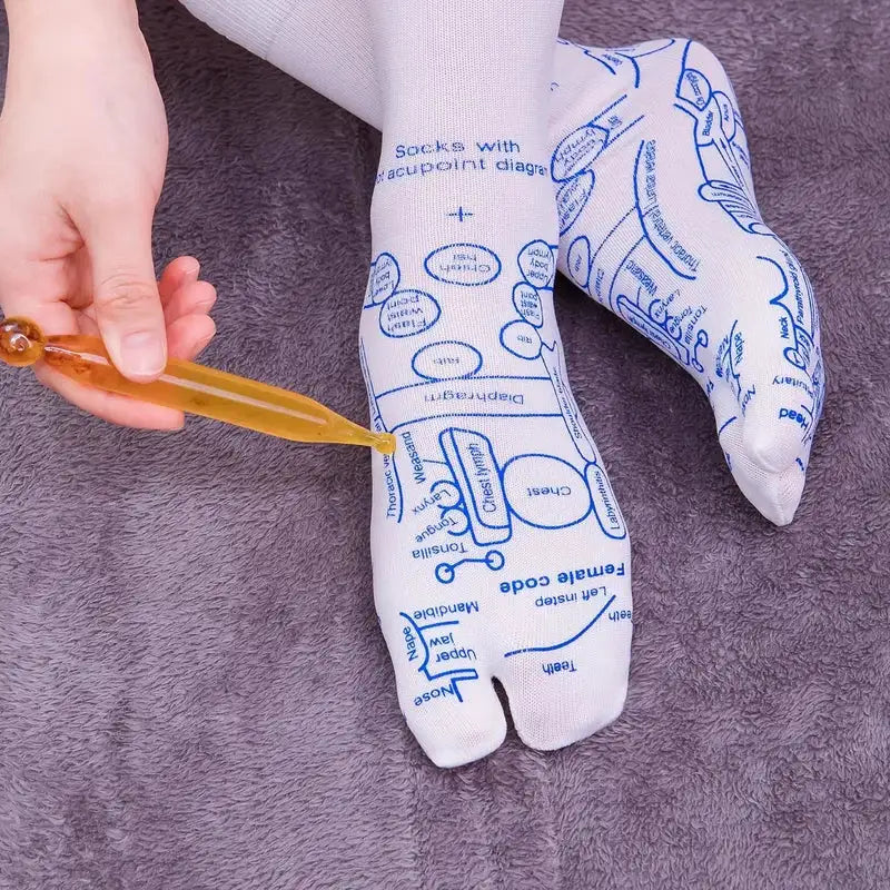 Acupressure Reflexology Socks Physiotherapy Massage Relieve Tired Feet Reflexology Socks With Massage Tools For Women And Men